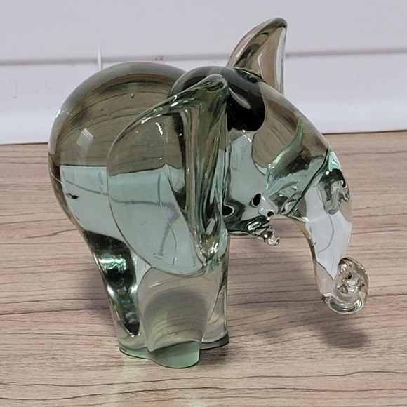 Other - Handmade NGWENYA Glass Kingdom of Swaziland Large Elephant Figurine Paperweight
